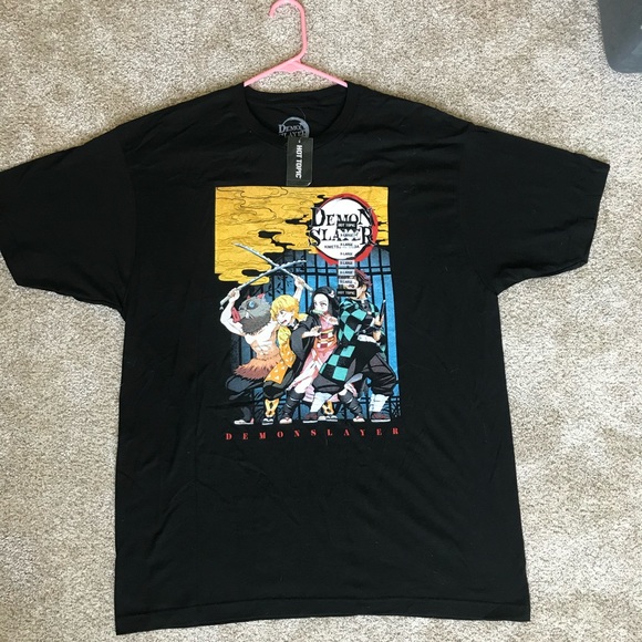NWT Black Demon Slayer Anime Men’s T-Shirt, Sz XL - Picture 3 of 9